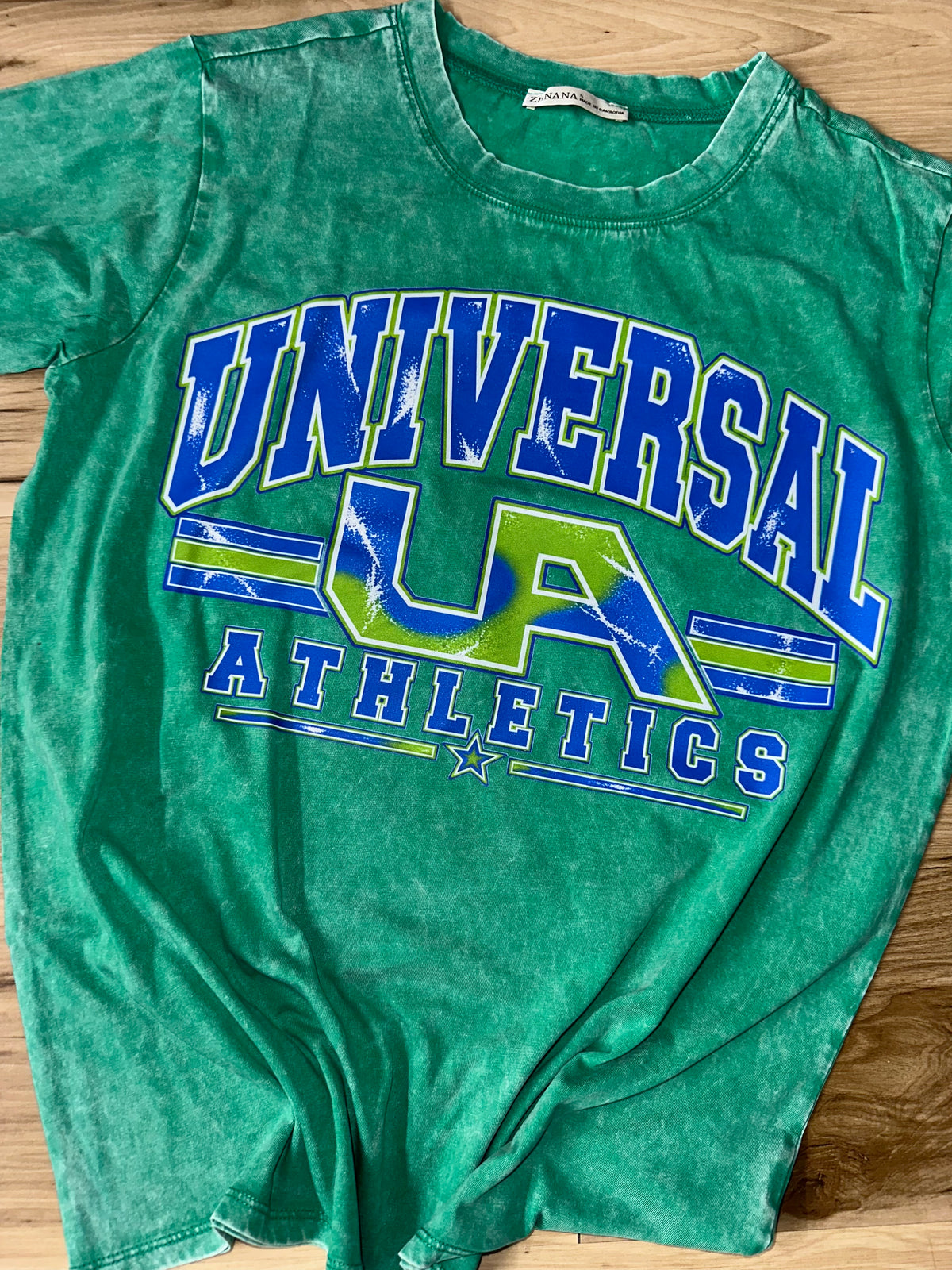 UA Acid Wash Kelly Tee