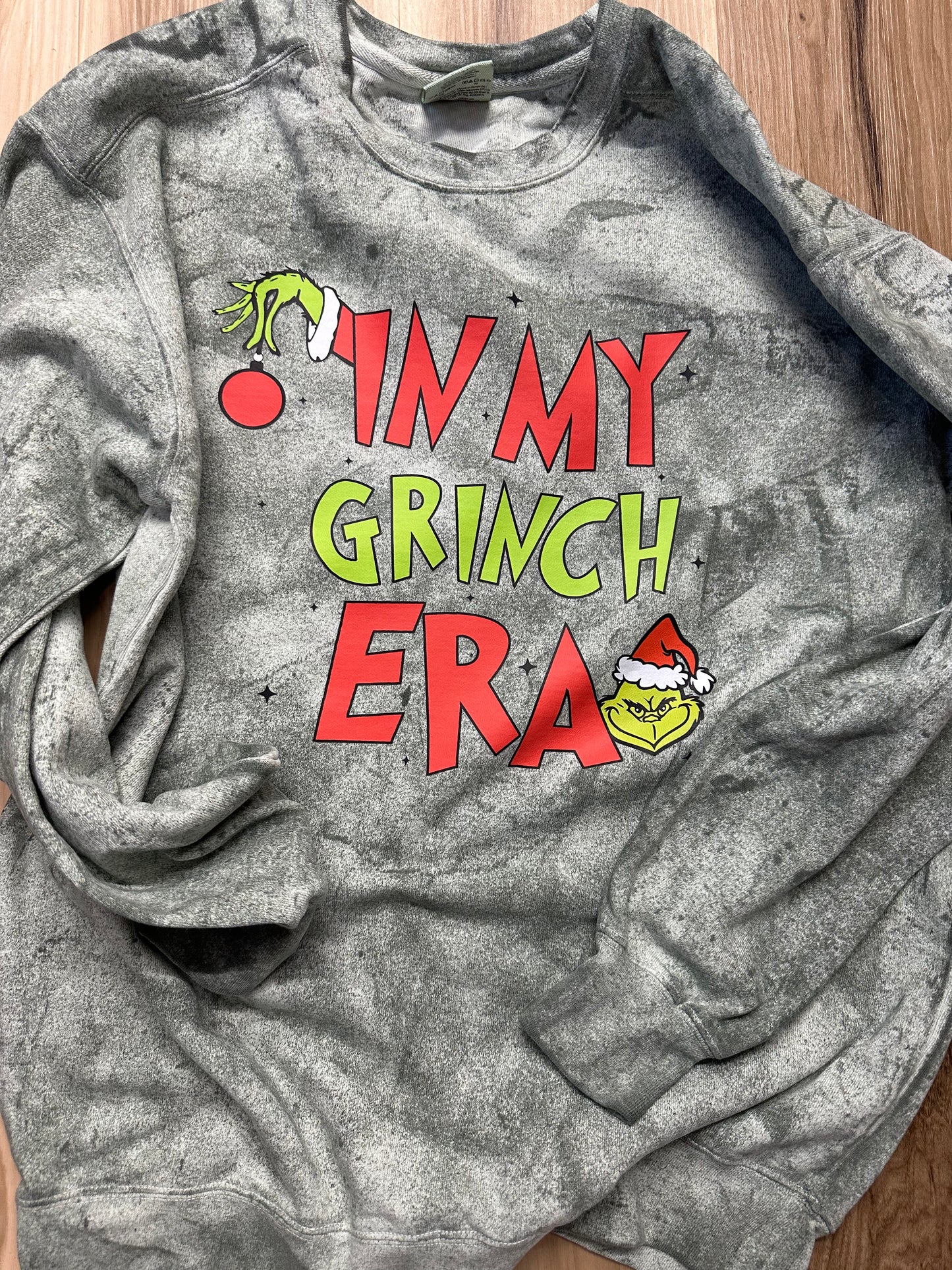Grinch Era Colorblast Sweatshirt-Green