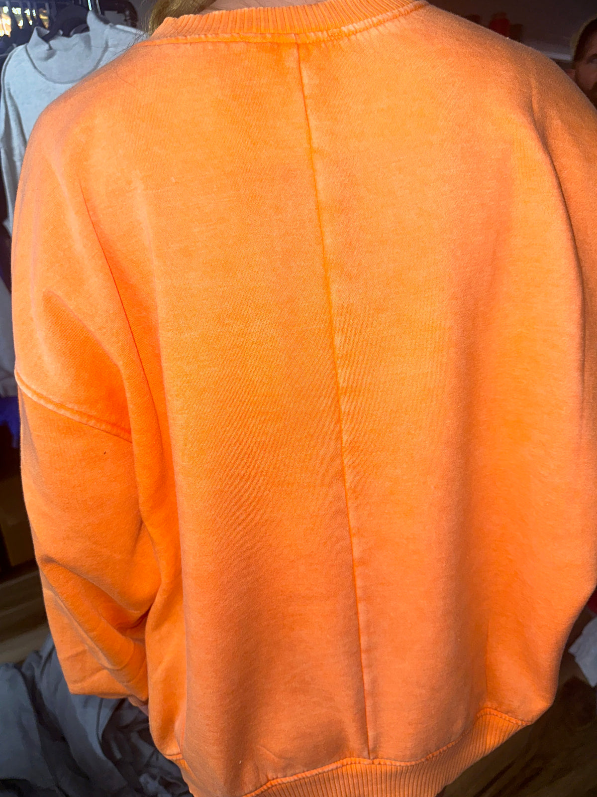 Mineral Wash Orange SMMS Cheer Oversized Crewneck
