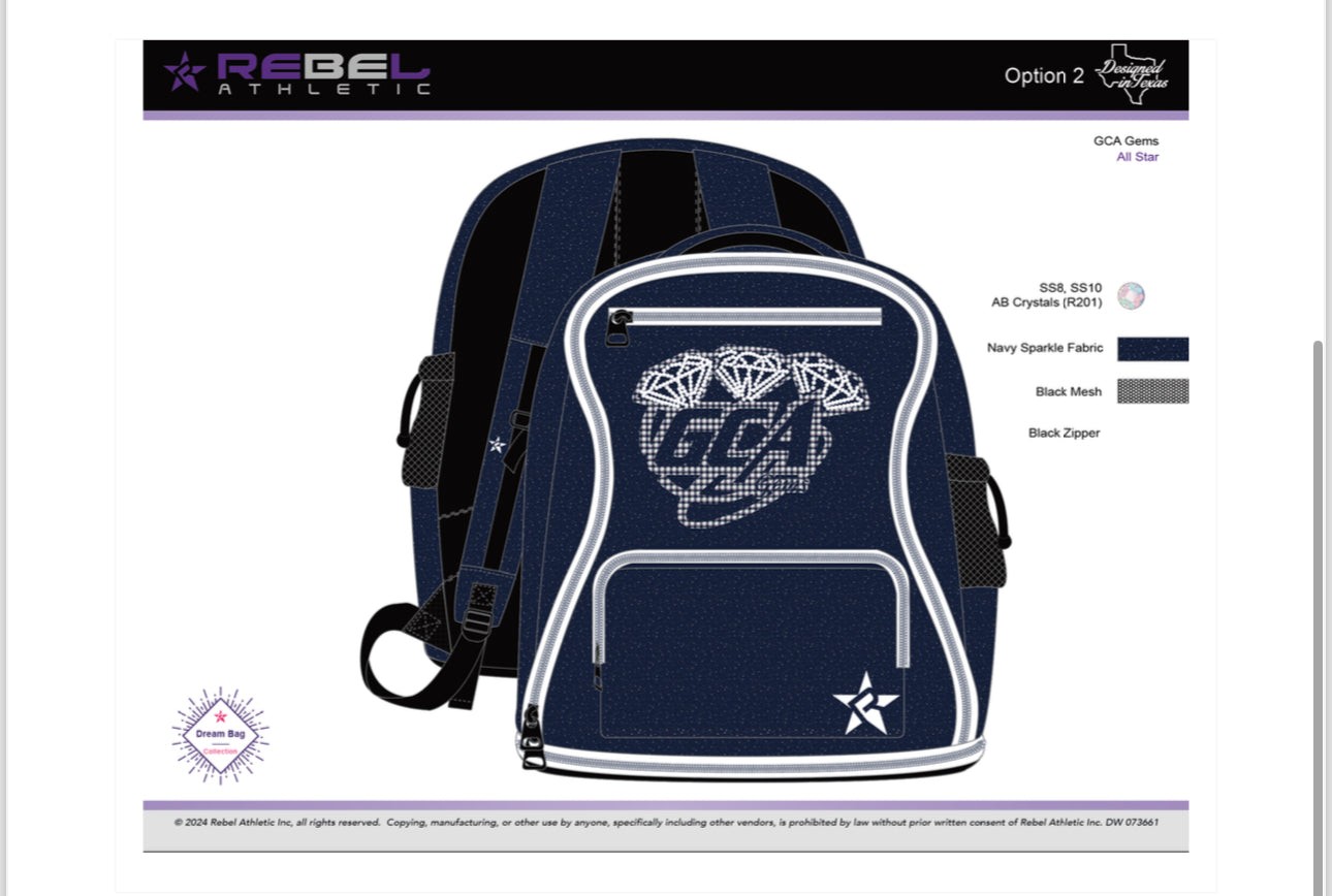 GCA Gems Rebel Dream Bags (Full Size) PREORDER CLOSING 9/20