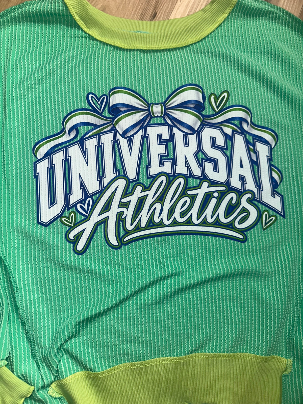 UA Green Ribbed Oversized Tunic