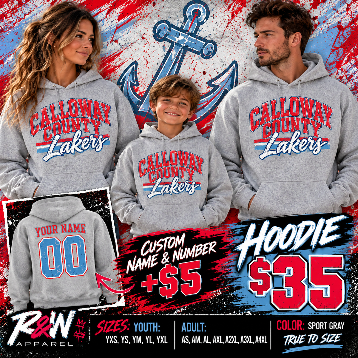 Calloway County Lakers Hoodie