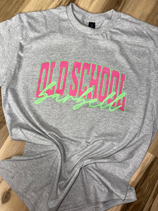 OSB Grey Tee Pink/Neon Green