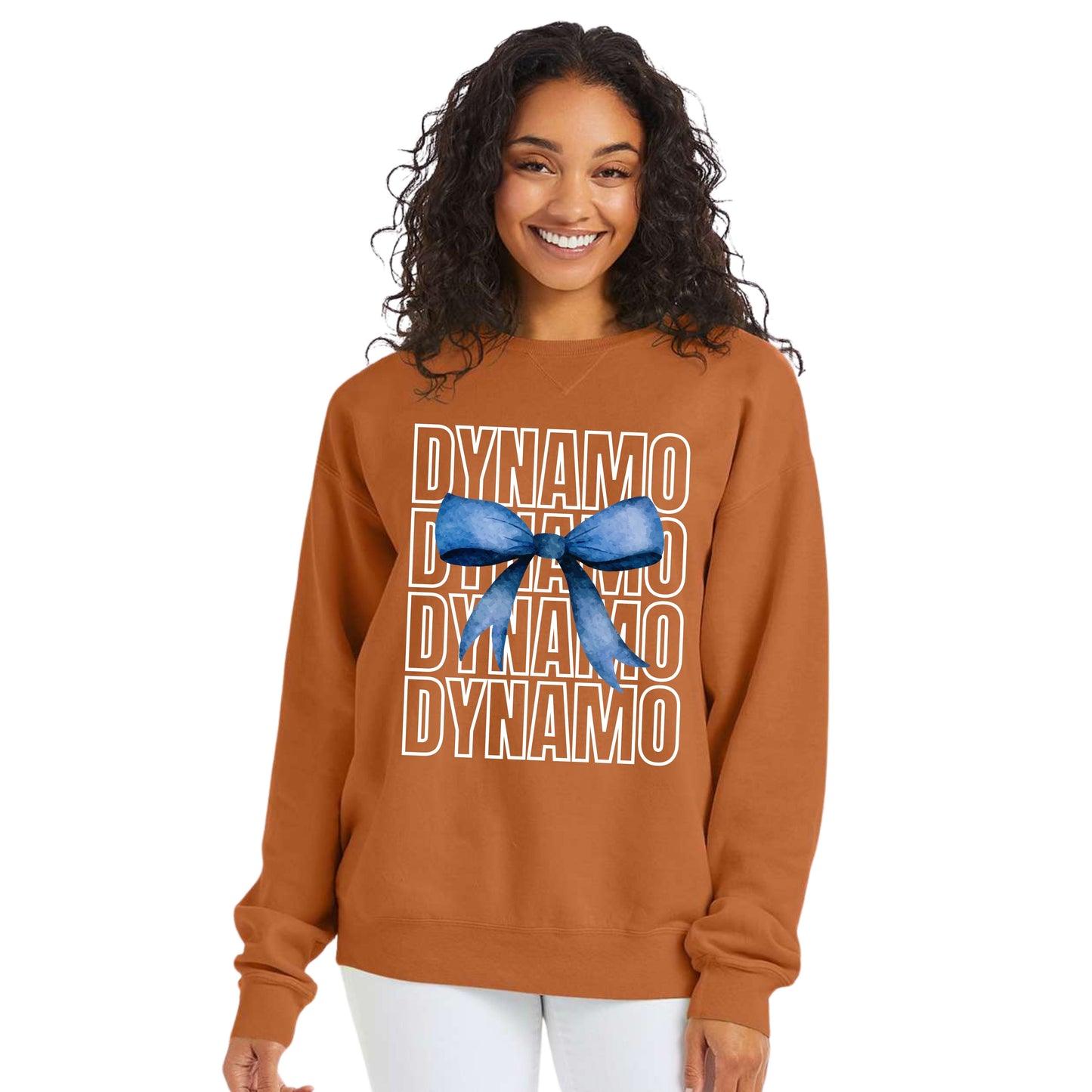 Dynamo Burnt Orange Bow Crewneck