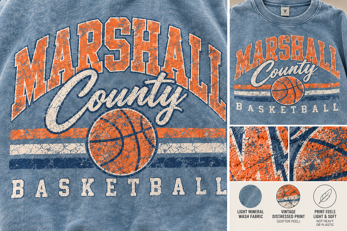 Mineral Wash Oversized Crewneck MC Basketball Preorder Closing 10/2