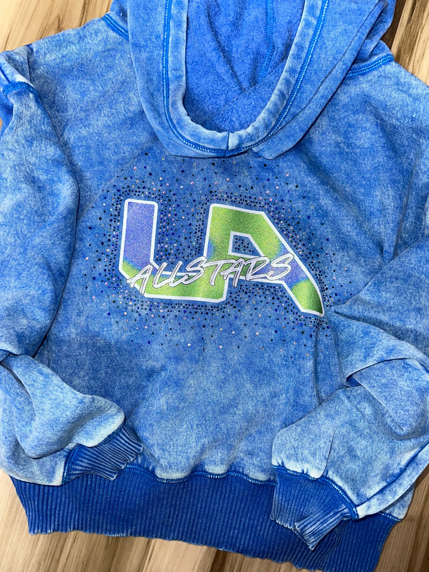 UA Acid Wash Jacket Rhinestones