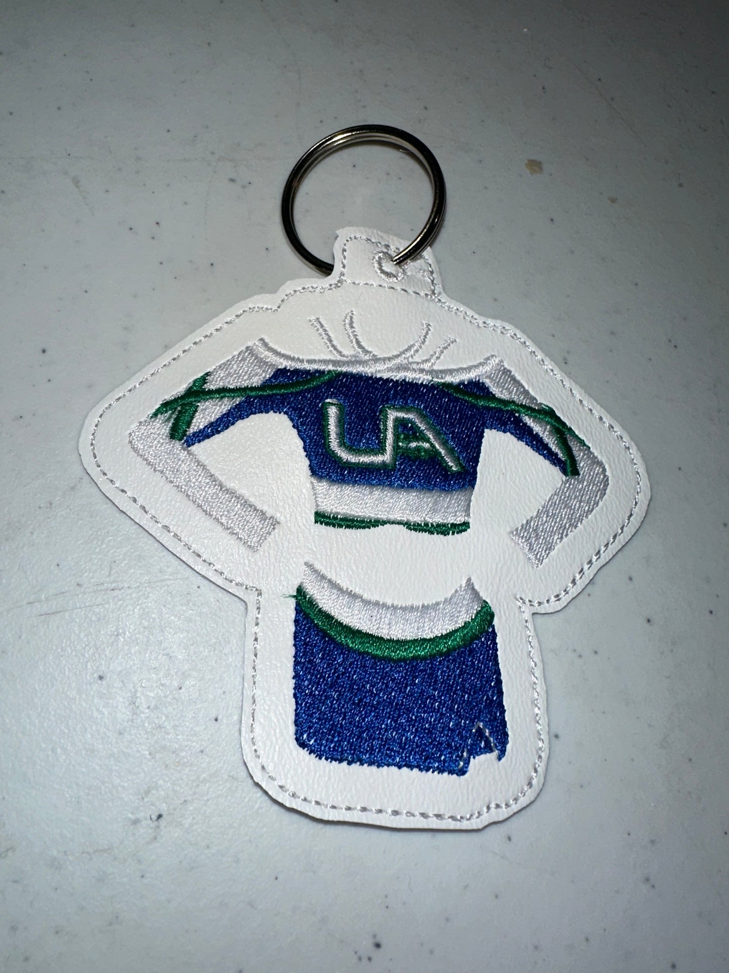 UA Uniform Embroidery Keychain Closing 4/5