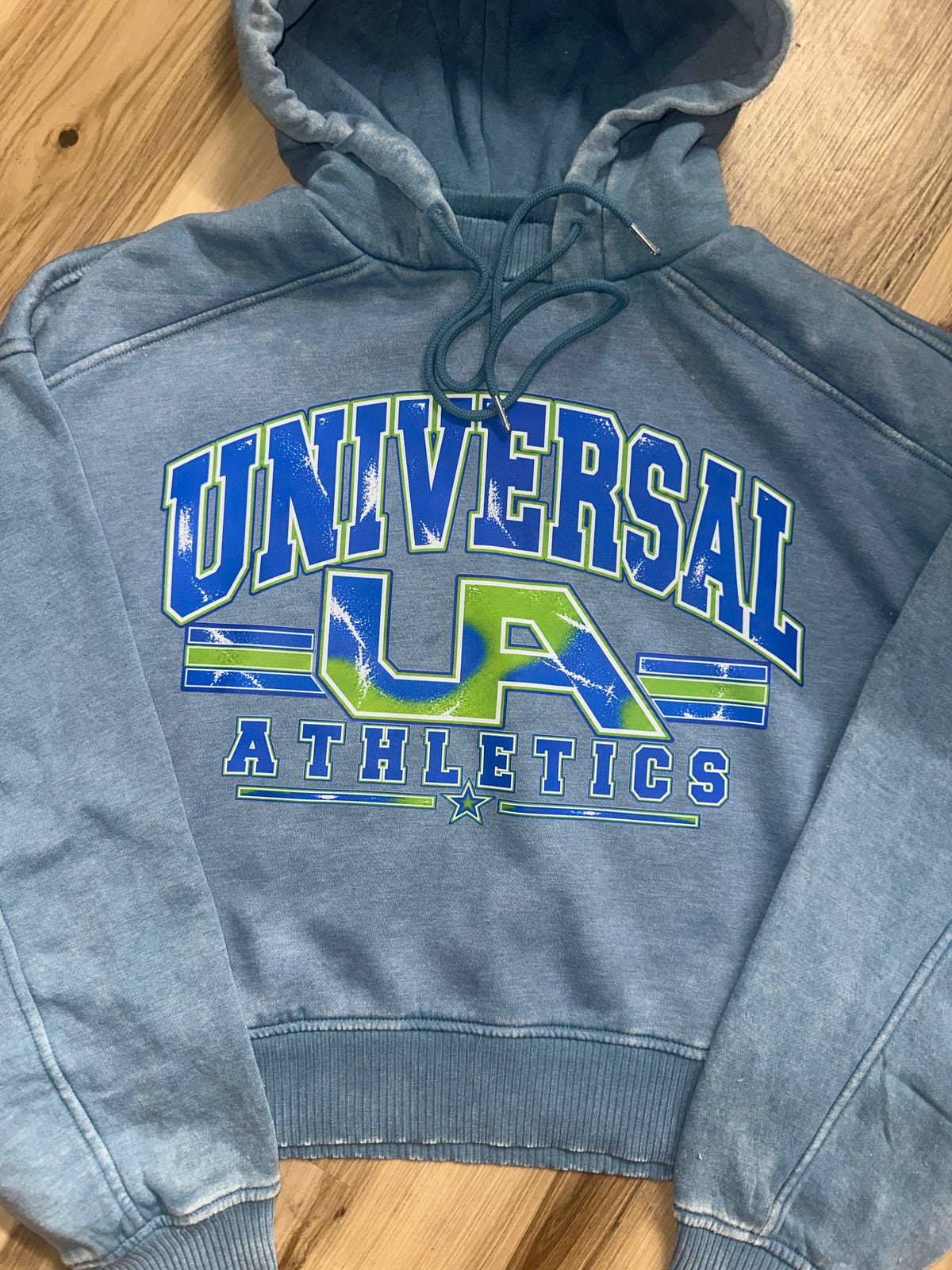 UA Mineral Wash Crop Hoodie