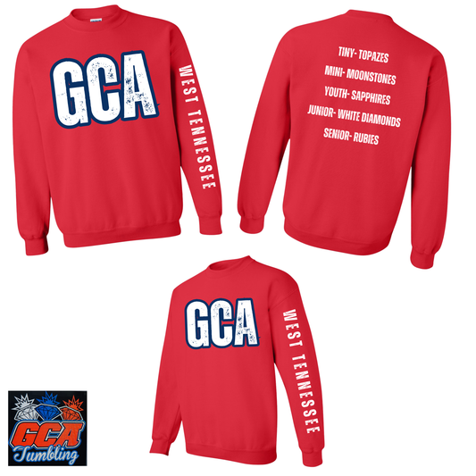 GCA Red Crewneck Sweatshirt