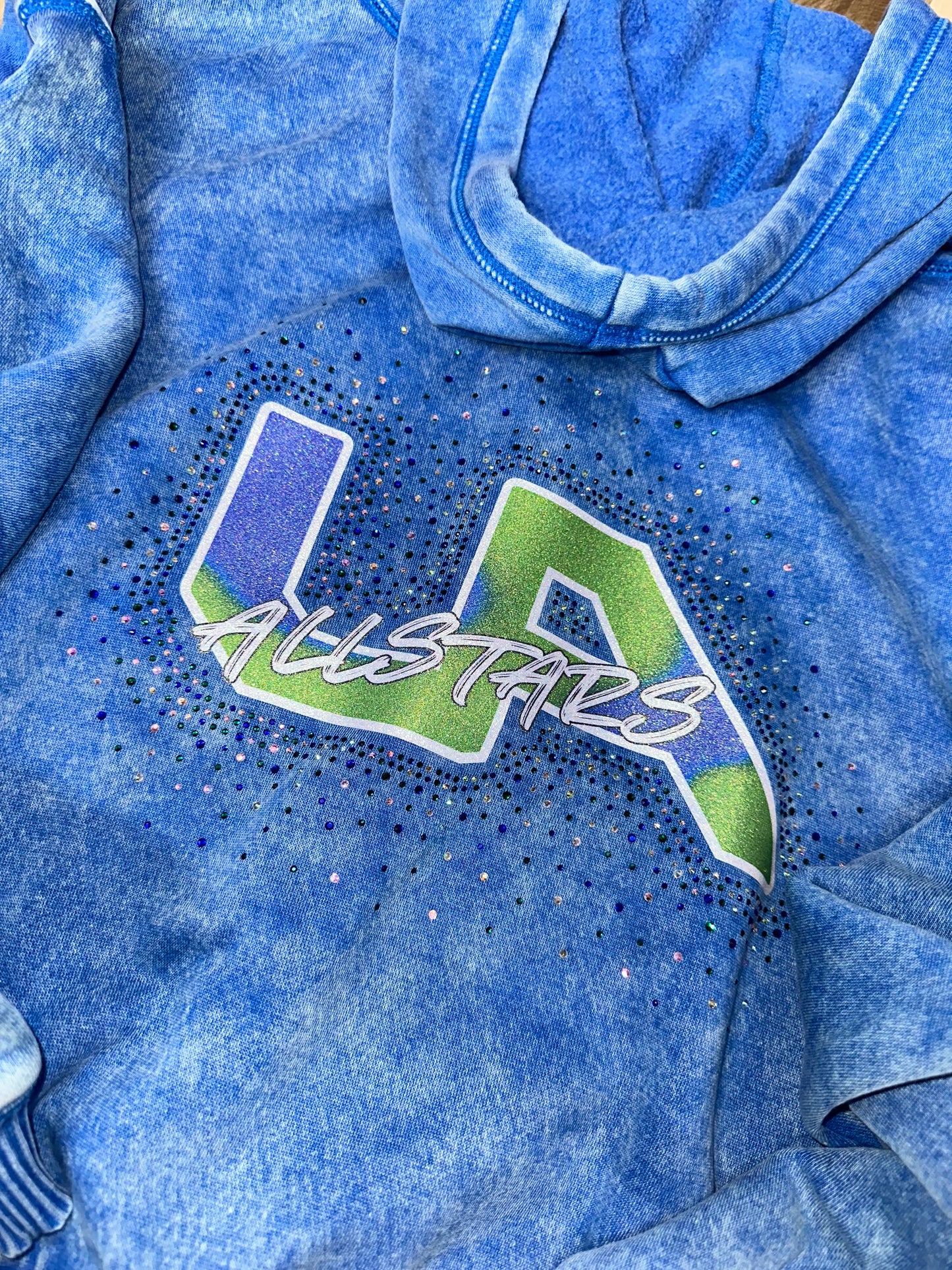 UA Acid Wash Jacket Rhinestones