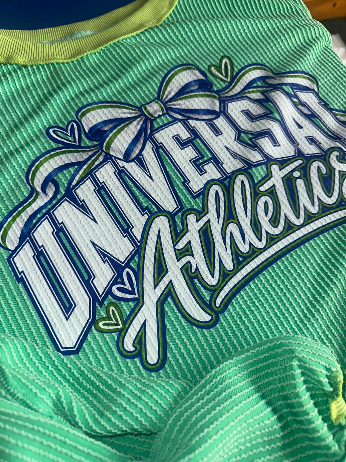 UA Green Ribbed Oversized Tunic