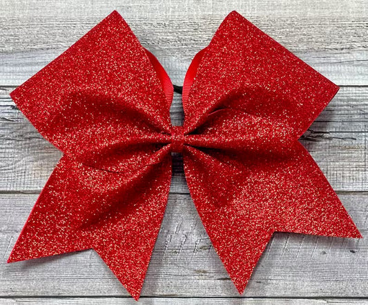 GCA Red Glitter Practice Bow