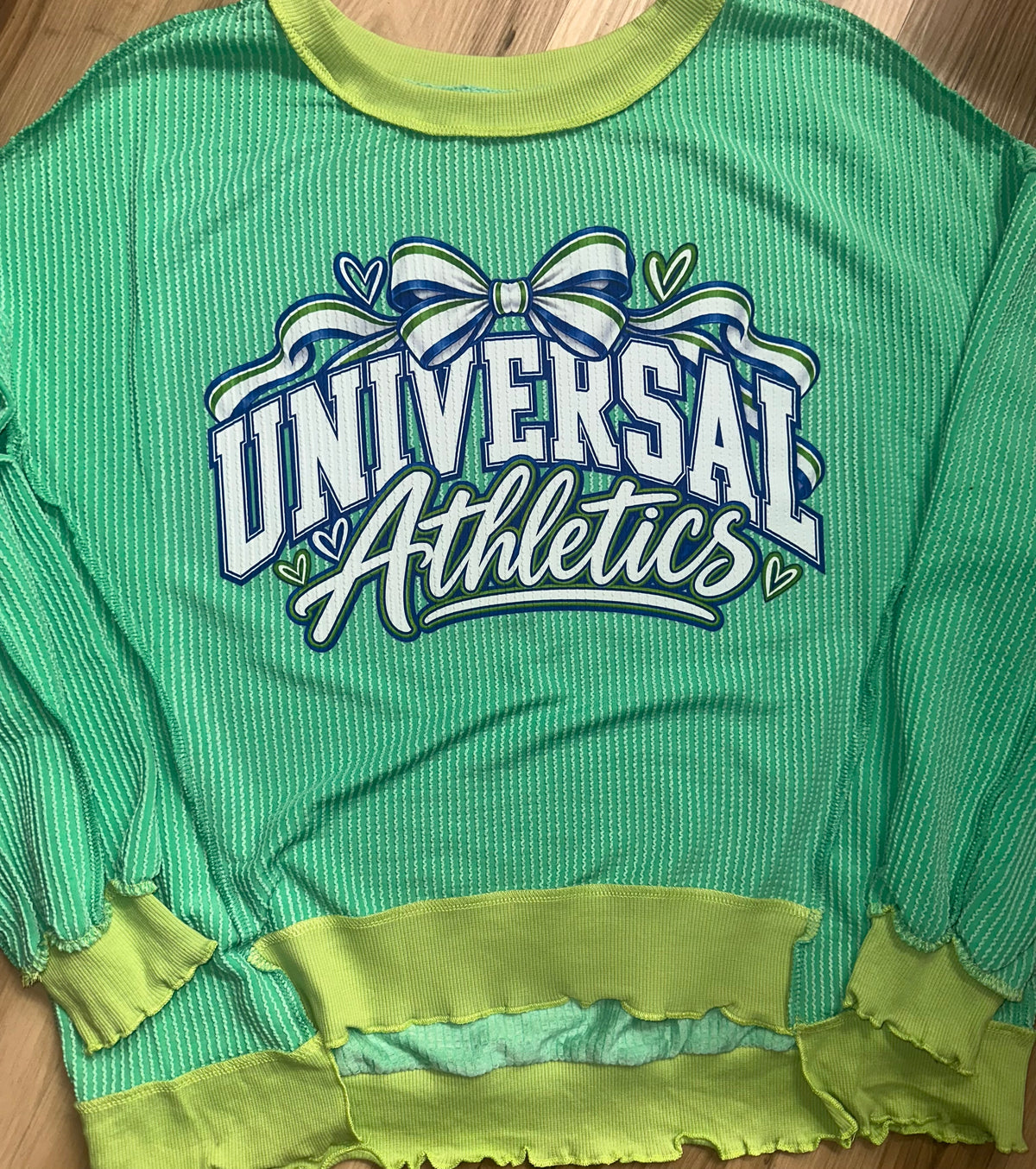 UA Green Ribbed Oversized Tunic