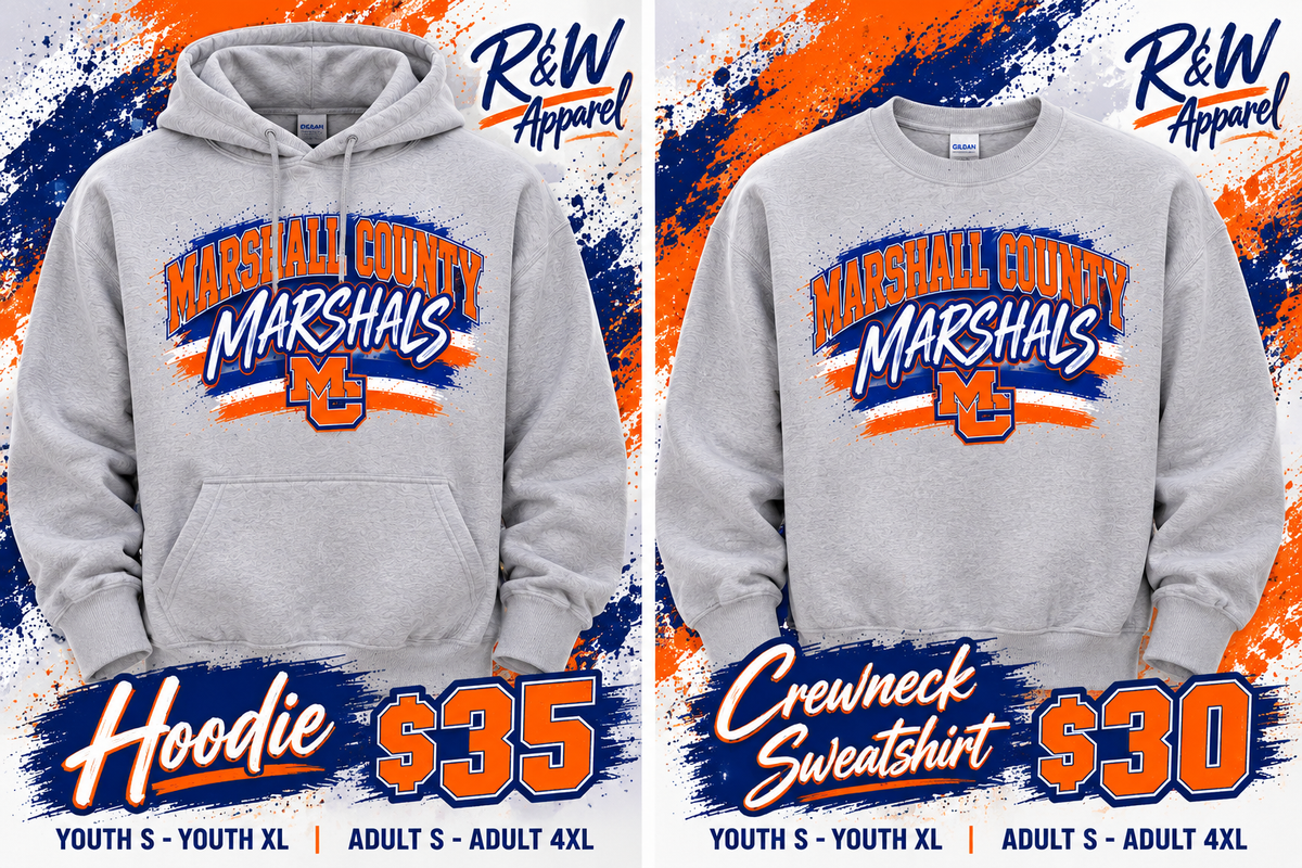 Marshall County Marshals 2026 Hoodie/Crewneck