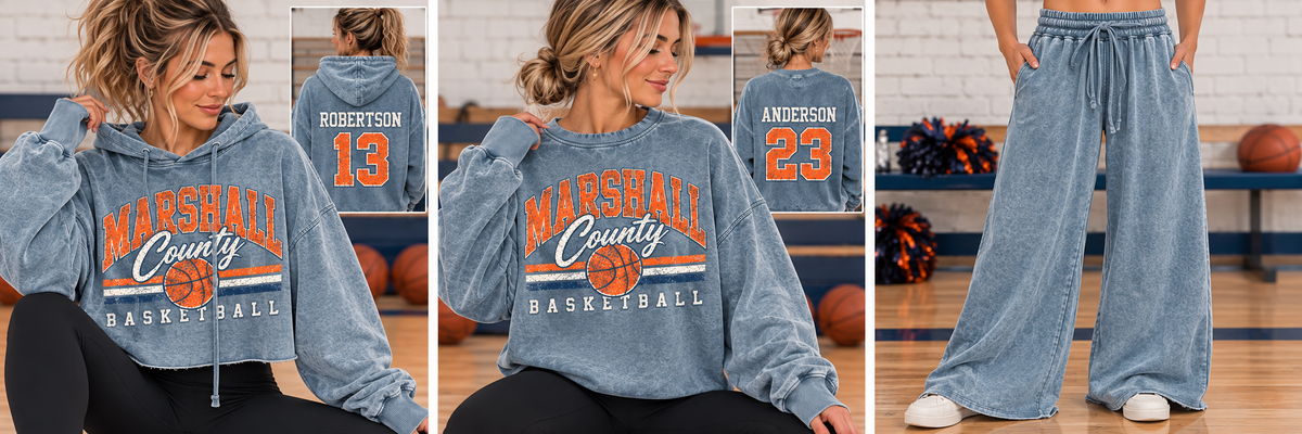 Mineral Wash Oversized Crewneck MC Basketball Preorder Closing 10/2
