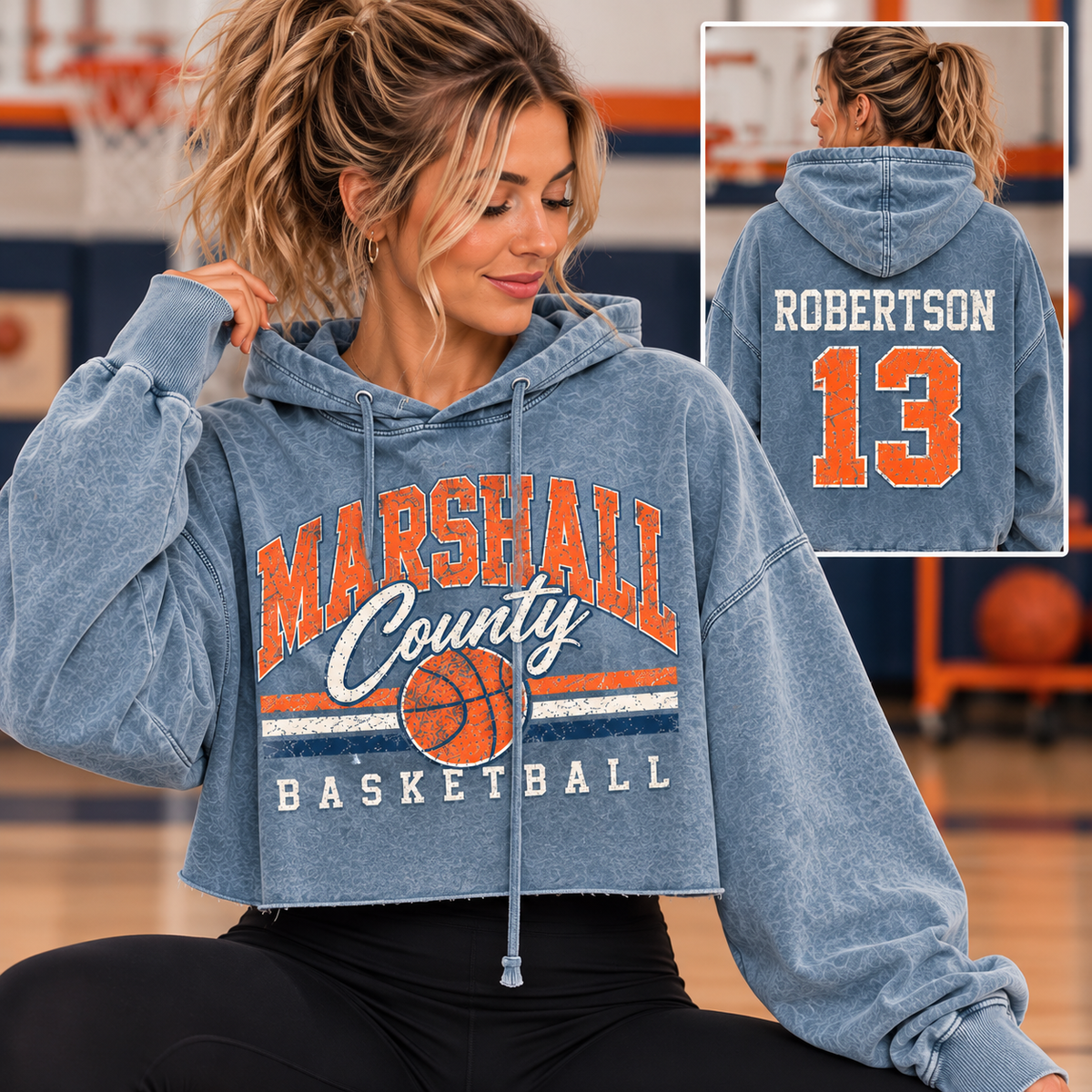 Mineral Wash Cropped Hoodie MC Basketball Preorder Closing 10/2