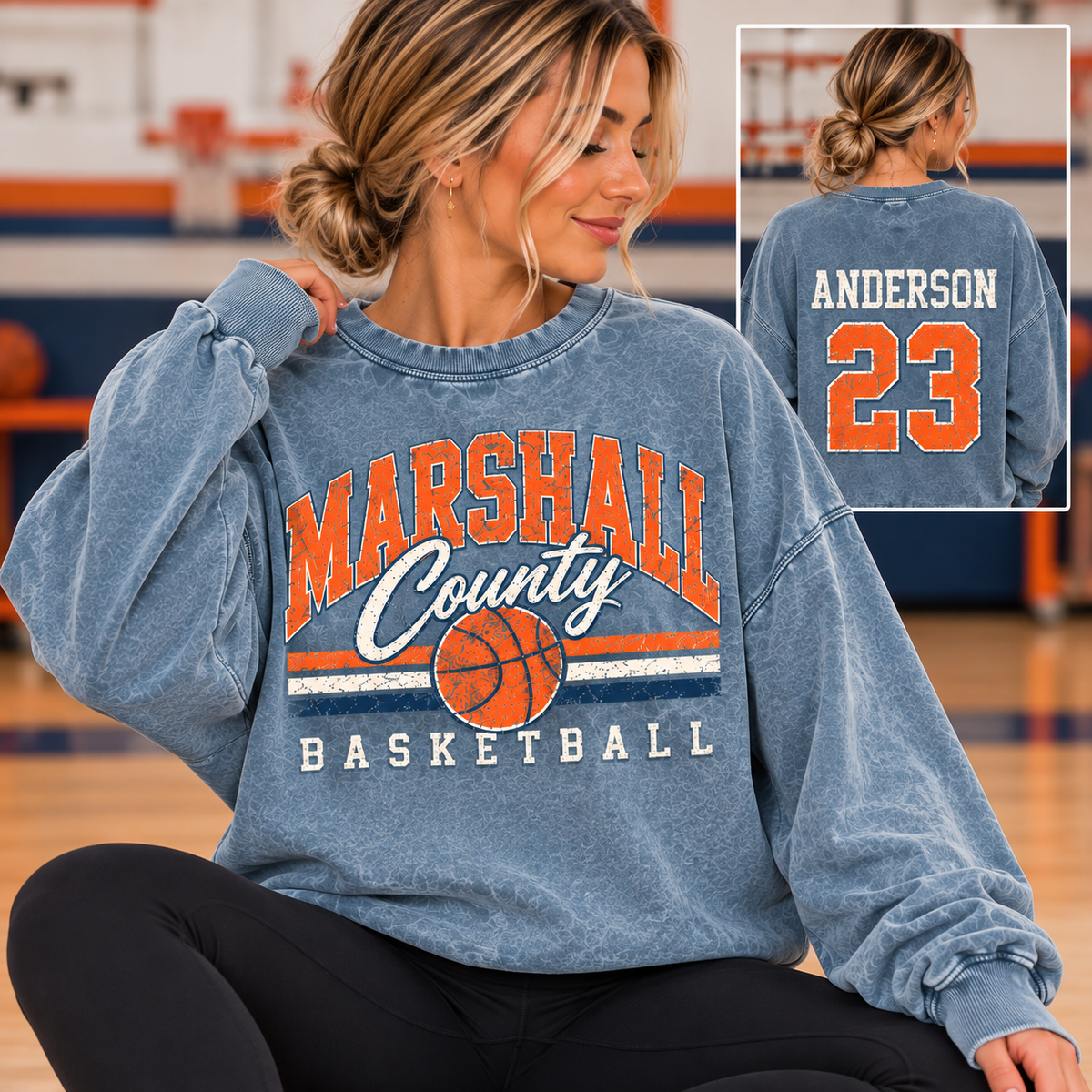 Mineral Wash Oversized Crewneck MC Basketball Preorder Closing 10/2