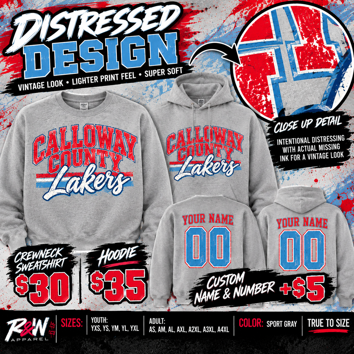 Calloway County Lakers Hoodie