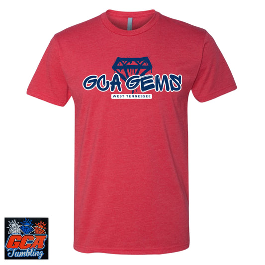 GCA Gems Red Graffiti Tee