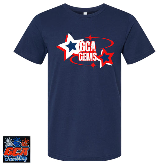 GCA Gems Multi Star Navy Tee