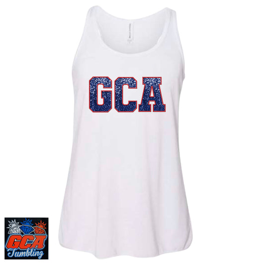 GCA White Tank Faux Sequin