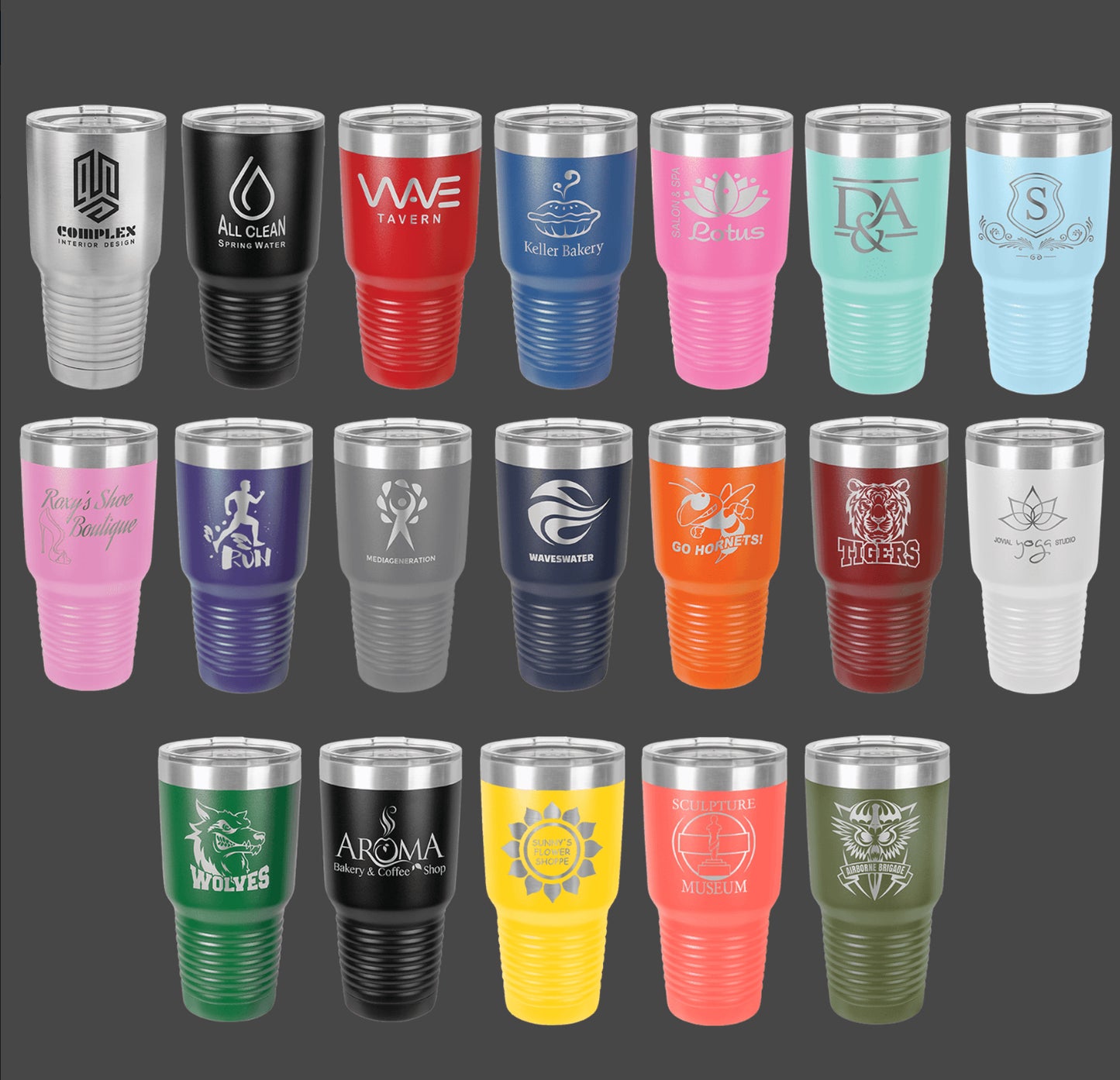 Cali Storm ETCHED TUMBLERS