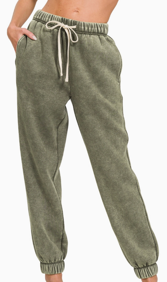 OSB Acid Wash Joggers Womens