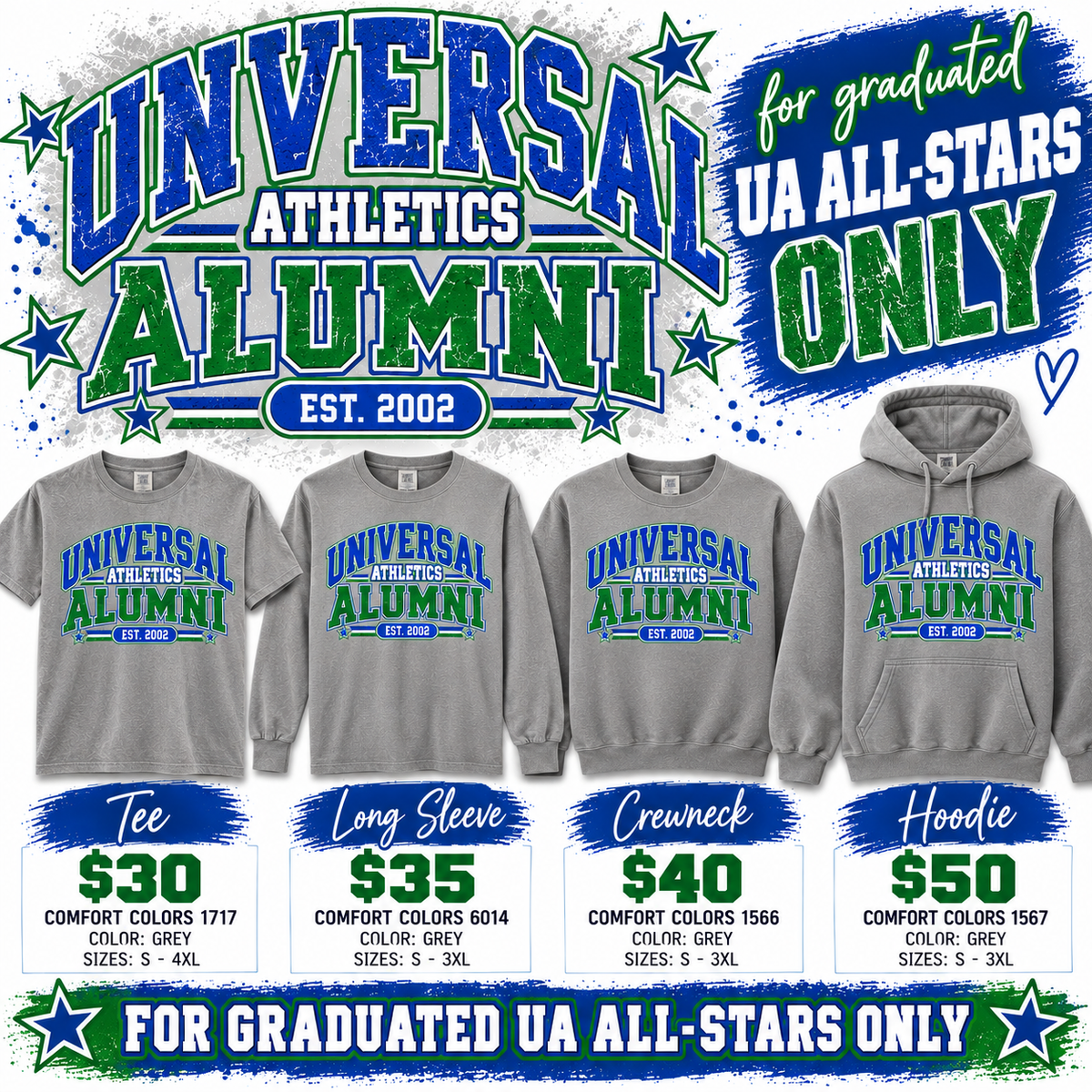 UA Alumni (Graduated Athletes Only)