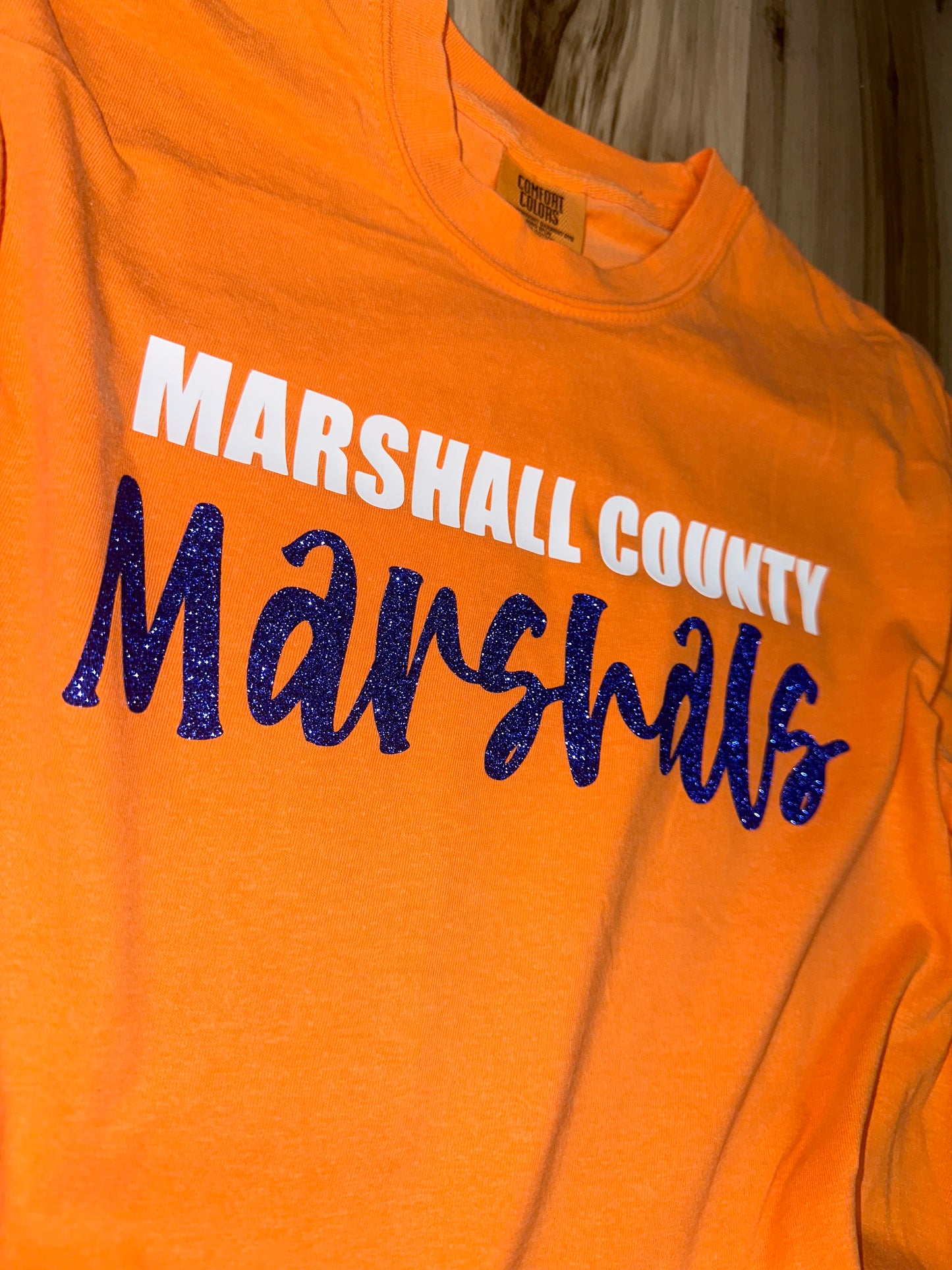 Marshals Glitter Comfort Color Tee