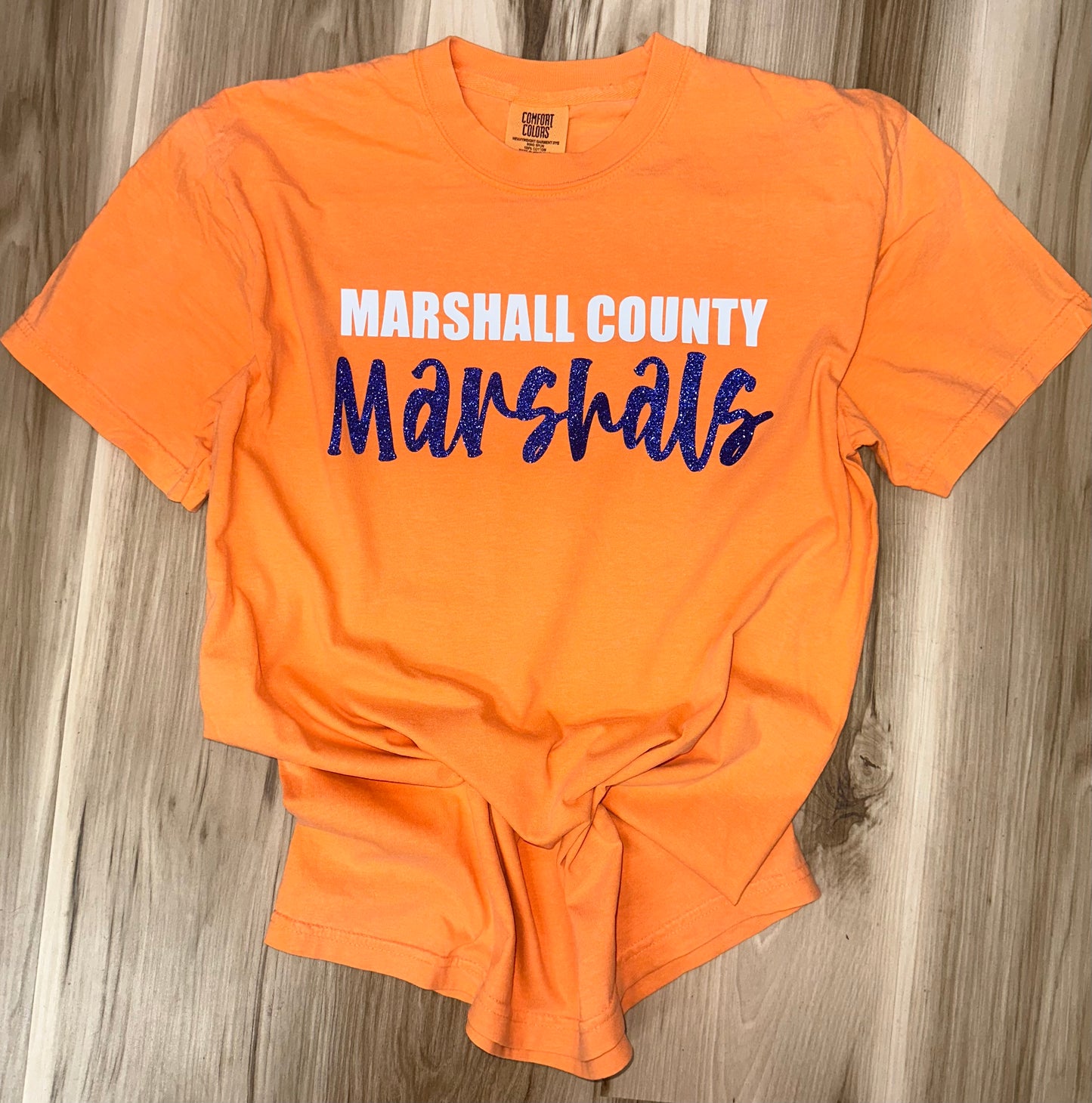 Marshals Glitter Comfort Color Tee