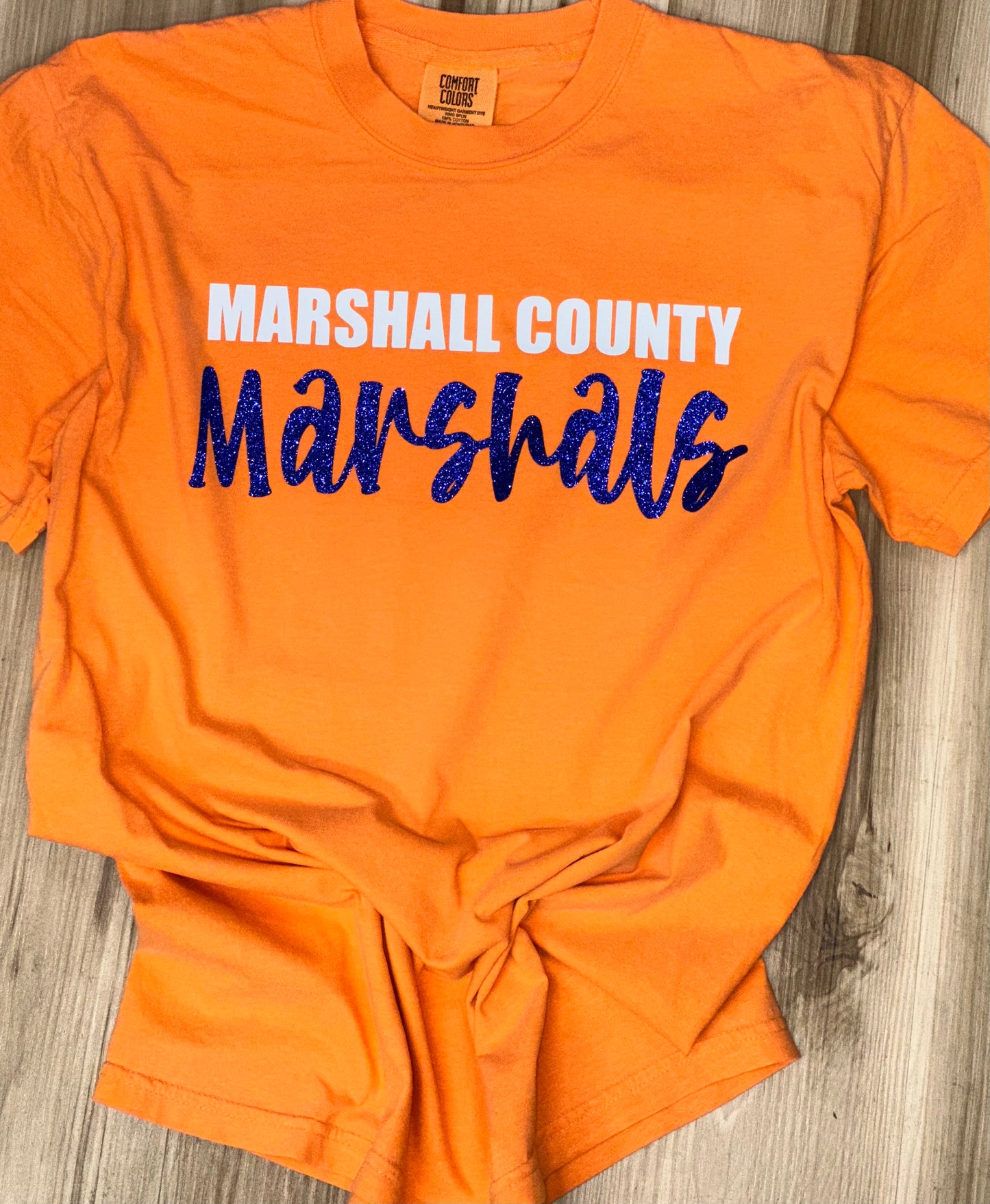 Marshals Glitter Comfort Color Tee